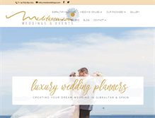 Tablet Screenshot of medweddings.com